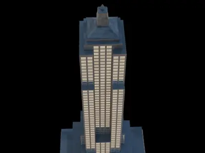 Empire State Building Low-poly 3D model