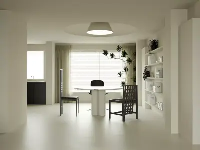 apartment interior scenes    3D model 4