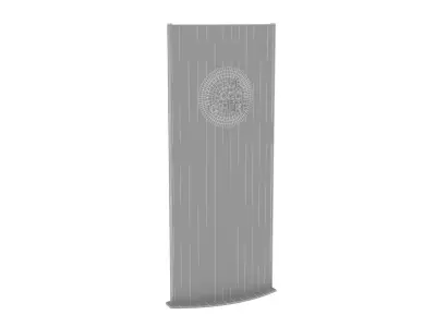 Chrome Signboard Free 3D model