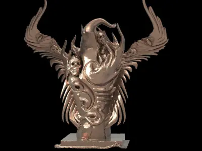 Dark ages Tree Totem Collection  3D model