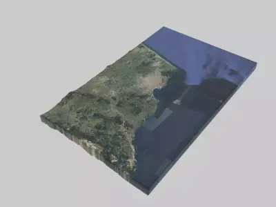 Tanger City Low-poly 3D model
