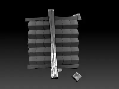 Old well High-poly 3D model Free 3D model