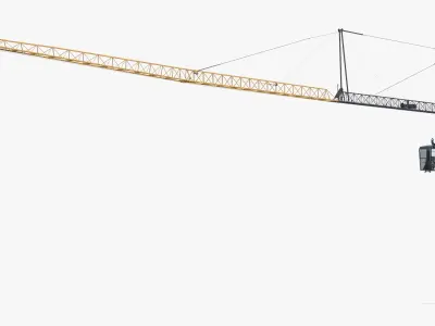  Lattice Boom Tower Crane Unit with Operator Cabin 