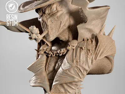 B3DSERK Spawn Gunslinger Portrait Bust 3D print model