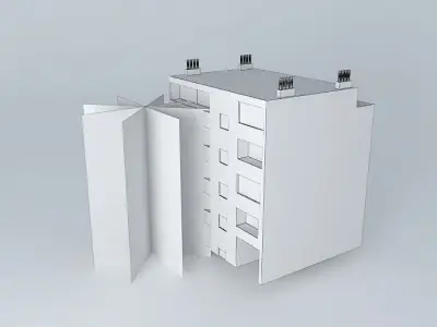 Residential building 1950ies 3D model