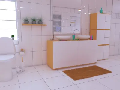 bathroom interior 2 3D model