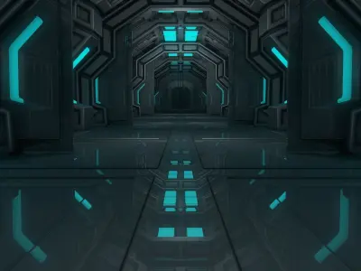 Sci Fi Corridor 3D model