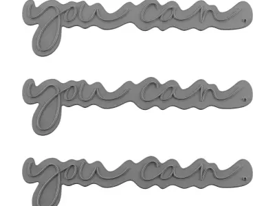 You Can Neon Sign 3D model