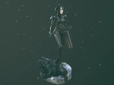 Sanakan Low-poly 3D model