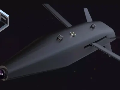 ISL IGB 50 guided bomb for attack UAVs Low-poly 3D model