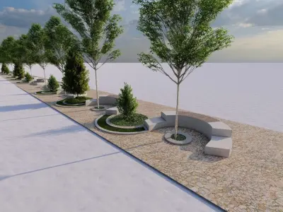 City park-Park-landscape 3D model get