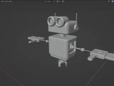 Gear Box GB Series Robot Low-poly 3D model