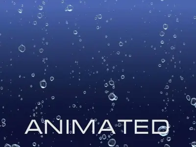 Bubbles A snow falling 3D model