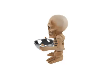 Skeleton Candy Bowl Holder Creepy Halloween Treat Display 3D print model