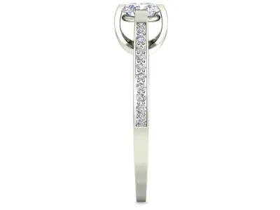 Women Wedding Engagement Ring 3D print model 17