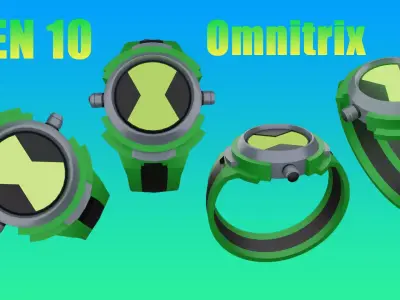 Ben 10 Omnitrix Low-poly 3D model