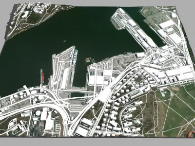 Cityscape Stockholm Sweden  3D model