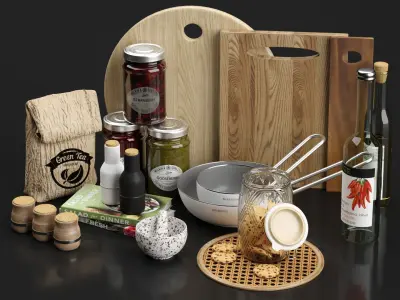 Kitchen Accessories 3D model