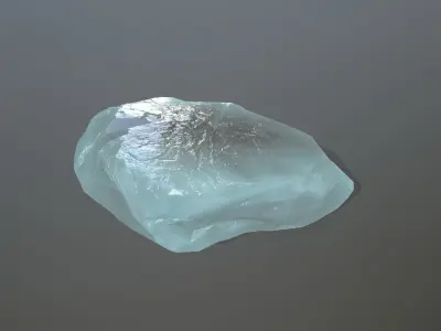 Ice Set rock Low-poly 3D model