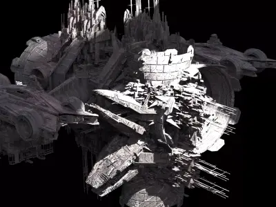 Horizon Deep space Science Kit bash 3D model