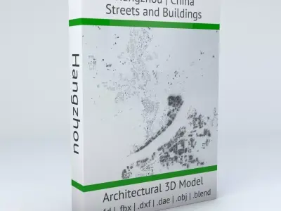 Hangzhou Streets and Buildings 3D model