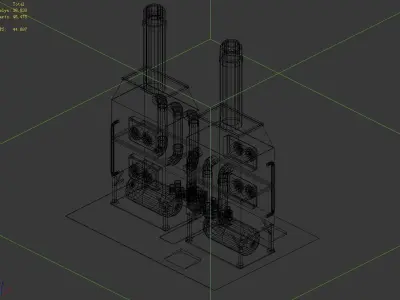 Future World - Industrial Area 06 3D model