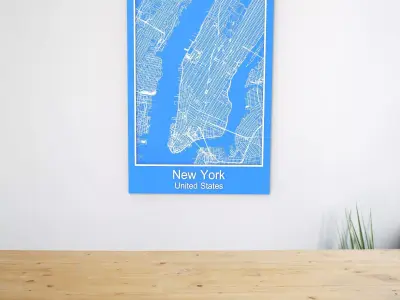 Streets and roads New York United States 3D model