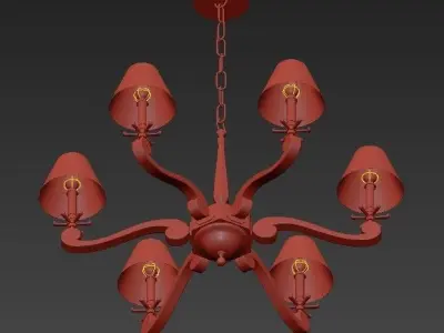 Visual Comfort Alexa Hampton Myrna Chandelier 3D model