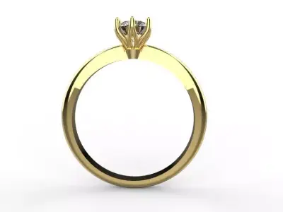3D Engagement Ring Model 3D print model