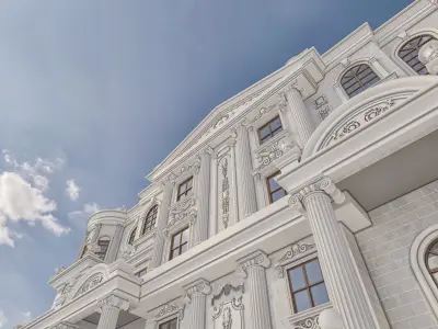 palace exterior design 3D model