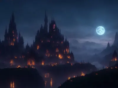 Fantasy Cities Backdrops Texture