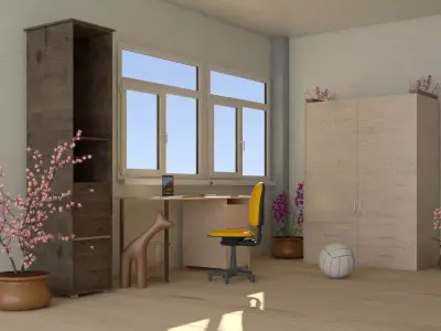 laos Kids Room 3D model