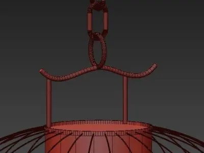China retro pendant lights 3D model