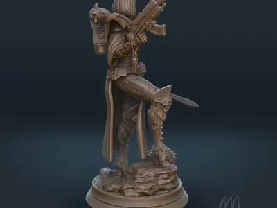Sister of battle PRE-SUPPORTED 3D print model