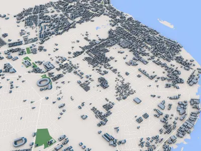 Kinshasa Capital of the Democratic Republic of the Cong 3D model