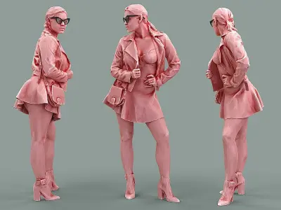 Bold Daring Provocatively Chic Girl 3D model