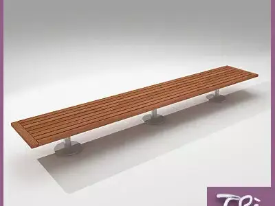 BENCH STEEL BASE 3D model