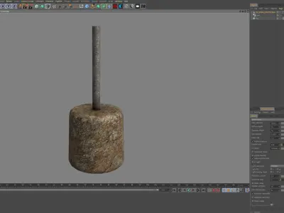 Hong Kong  Stone Column Base 3D model