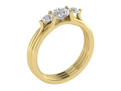 Women Ring  Render 3dm STL OBJ FBX TXT Details 3D print model 17