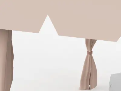 Roman Tent 3x3 Meters 3D model