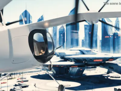  Flying Urban Air Mobility Taxi 