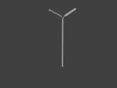 simple Street lights Low-poly 3D model