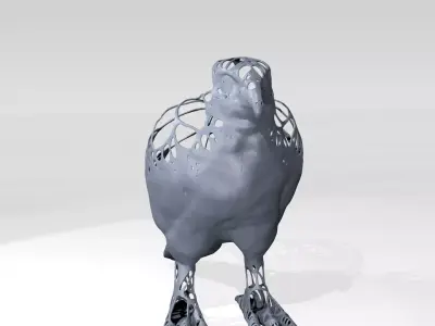 Hawk Dust Voronoi 3D model