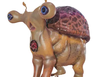 sci-fi Animals Low-poly 3D model