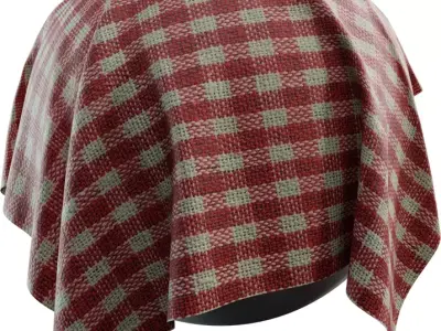 Gingham Wool Weave 4K Texture