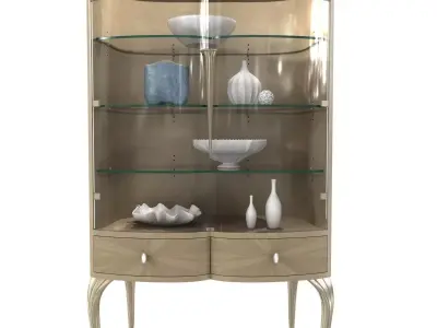Caracole Lilian Bar Display Cabinet 3D model