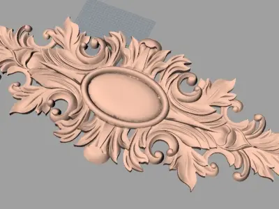 European furniture 3D relief models for CNC wood engraving E180 3D model