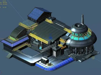 Crystal Palace - Repair Shop 3D model