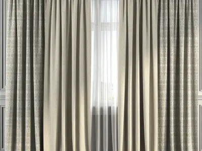 Curtain Set 149 3D model