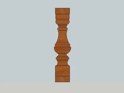Baluster 3D Model Download 3D model Sketchup 3D model 3D model